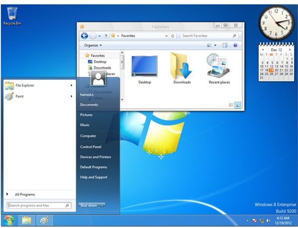 Transform your Windows 8 into Windows 7