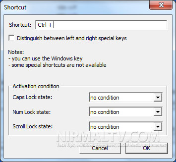 awesome screenshot shortcut key