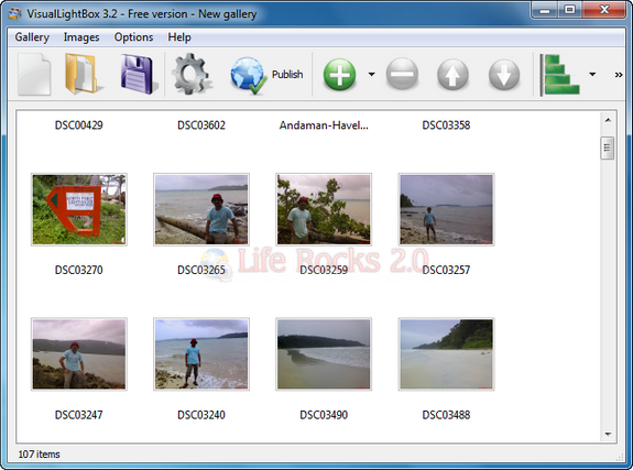 create a flickr gallery