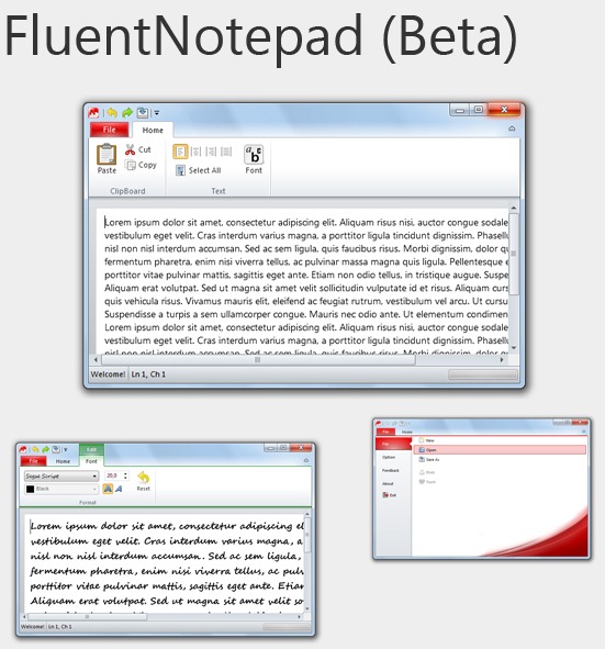 quick pad fluent notepad app
