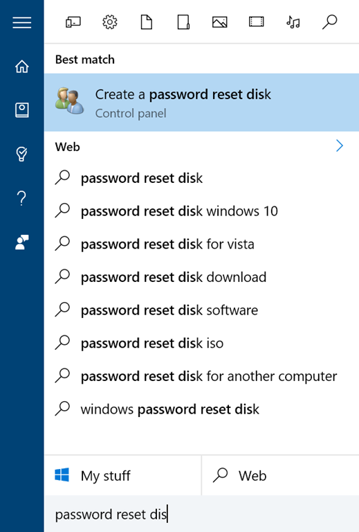 password creator windows 10