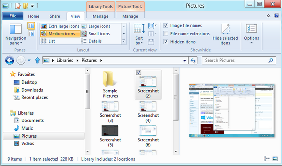 Capture Screenshots on Windows 8