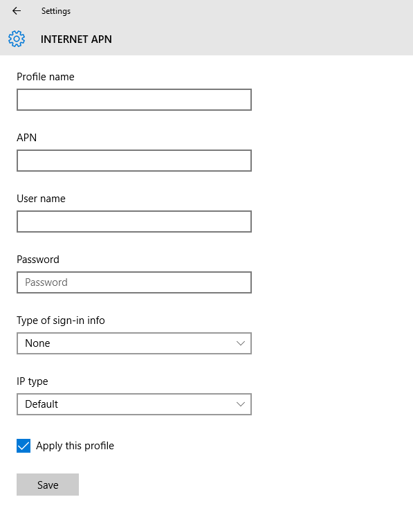 How To Configure Cellular Data And APN On Windows 10