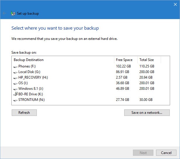 windows 10 gfi backup scheduler service not running