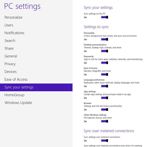 How to Set up Sync on Windows 8