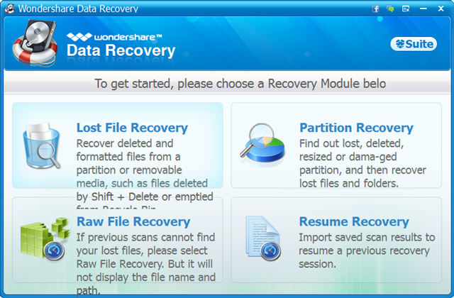 data recovery wondershare download
